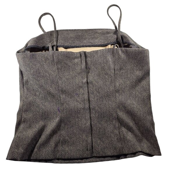 Herringbone Womens Top Spaghetti Straps tank librarian academia career office - Picture 2 of 7